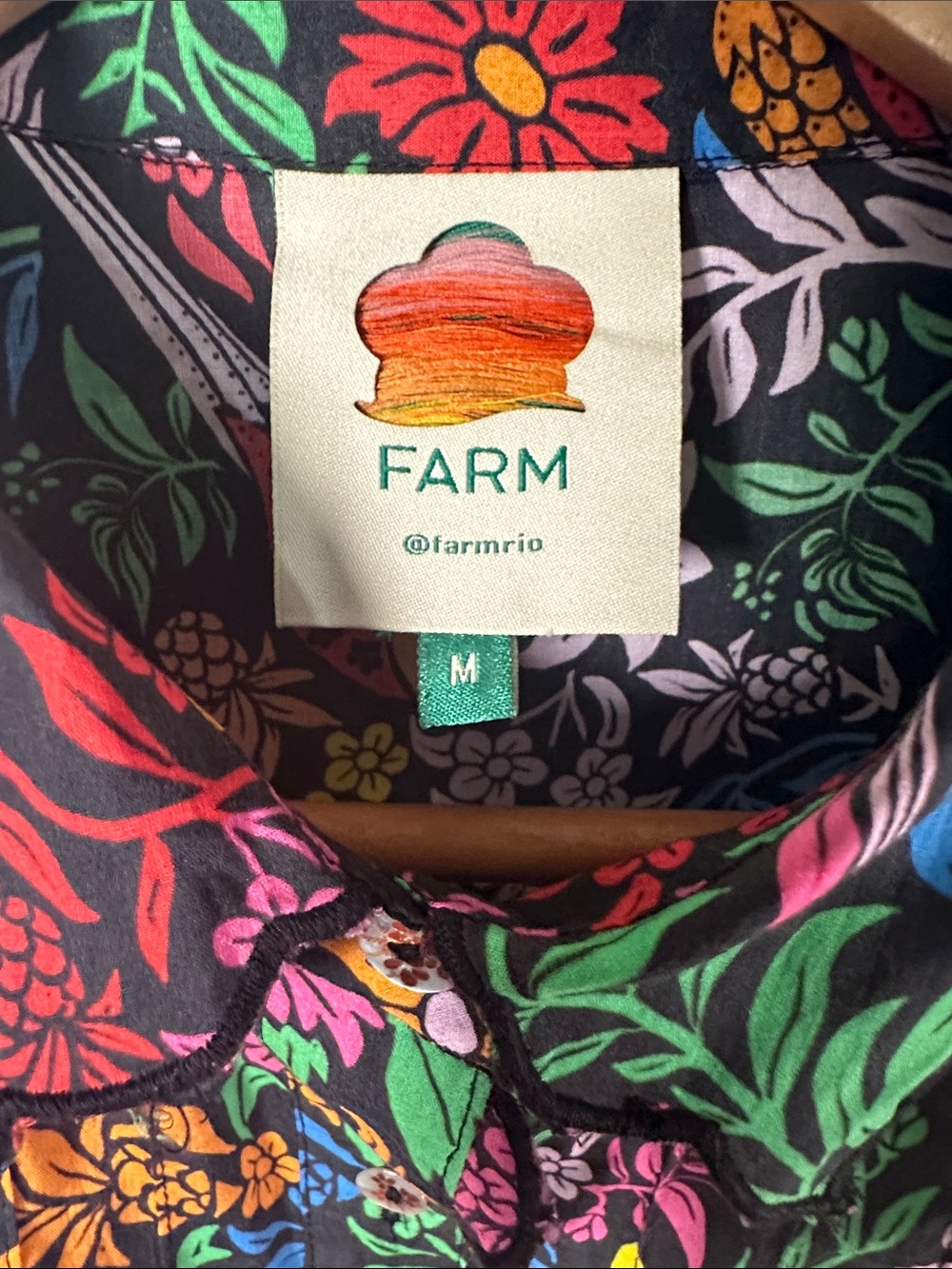 Farm Rio Tropical Garden Blouse - Picture 2 of 10